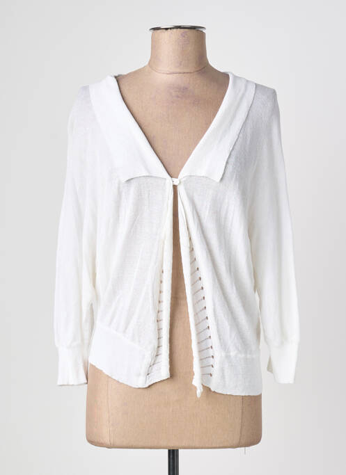 Vestă cu mâneci lungi alb QUATTRO femeie