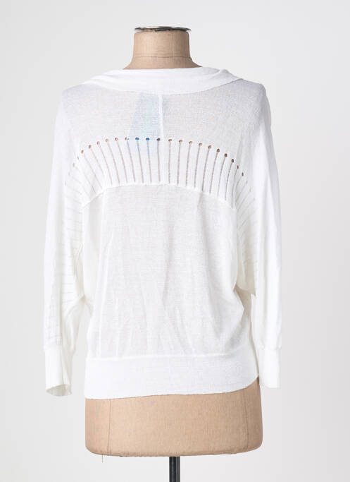 Vestă cu mâneci lungi alb QUATTRO femeie