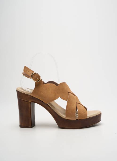 Sandale/Pantofi decupați maro MYMA femeie