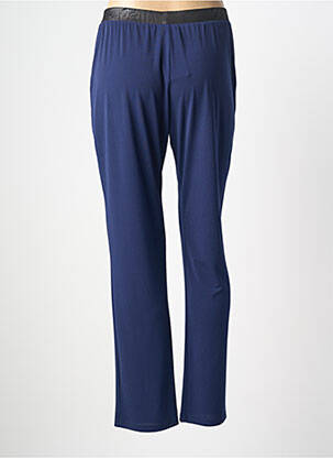 Pantalon drept talie elastică albastru JUMFIL femeie