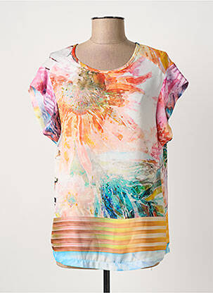 Top portocaliu QUATTRO femeie