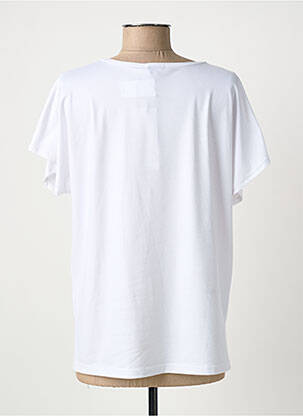Tricou imprimeu fantezie mâneci scurte alb QUATTRO femeie