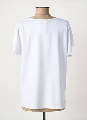 Tricou imprimeu fantezie mâneci scurte alb QUATTRO femeie