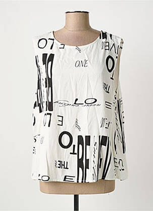 Top alb QUATTRO femeie