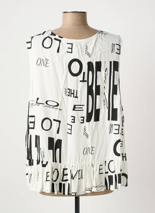 Top alb QUATTRO femeie