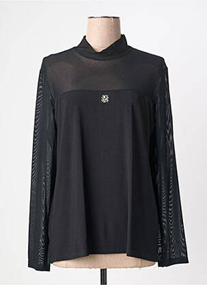 Top elasticitate mâneci lungi negru JUMFIL femeie