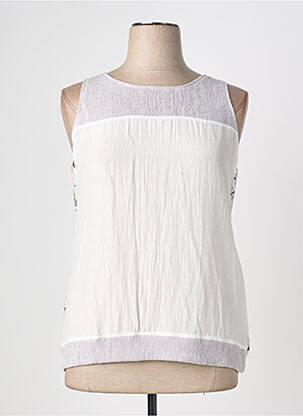 Top alb QUATTRO femeie