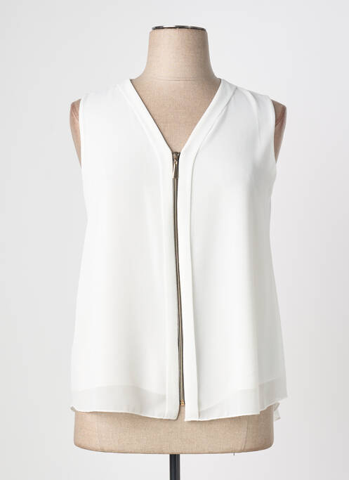 Top alb QUATTRO femeie