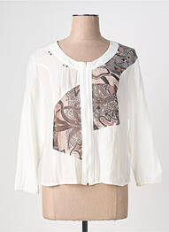 Jachete casual guler rotund alb QUATTRO femme