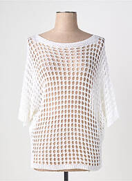 Top croială cambrată mâneci 3/4 alb QUATTRO femme