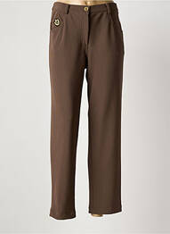 Pantalon slim elasticitate mărime normală verde JUMFIL femeie