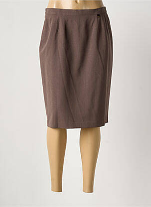 Fustă midi maro JUMFIL femeie