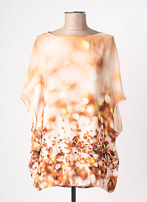 Tunică mâneci scurte bej QUATTRO femeie