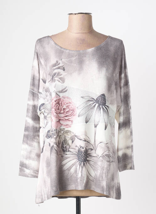 Tunică mâneci lungi gri QUATTRO femeie