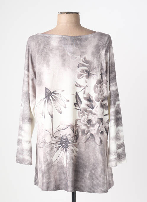 Tunică mâneci lungi gri QUATTRO femeie