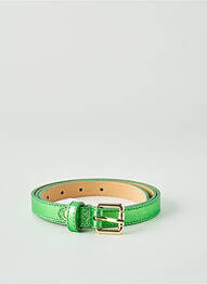 Curea efect material satinat verde CINNAMON femeie