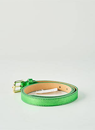 Curea efect material satinat verde CINNAMON femeie