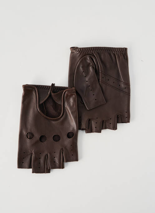 Mănuși fără degete maro AGNELLE bărbat