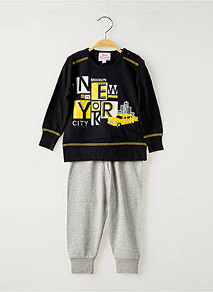 Pijama mâneci lungi negru ROSE POMME băiat