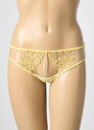Tanga elasticitate galben AMBRA femme