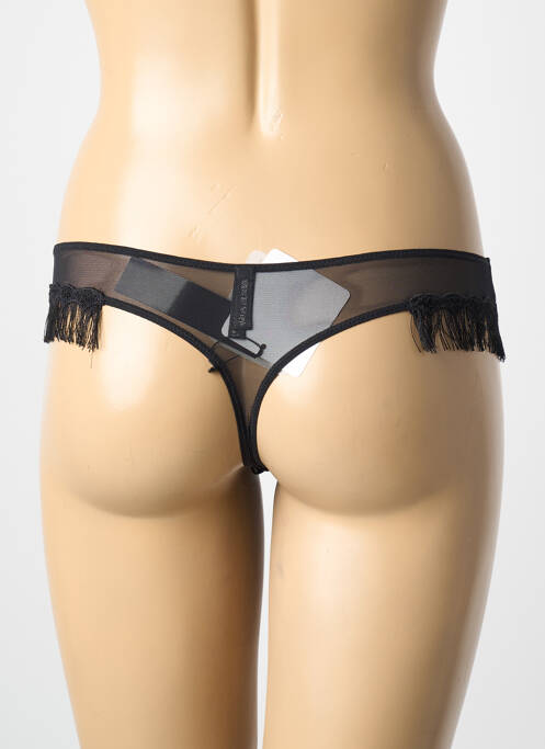 Tanga efect material satinat roșu AMBRA femme