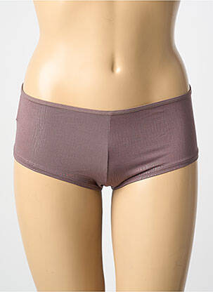 Shorty efect material satinat maro MARLIES DEKKERS femeie