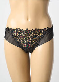 Chilot efect material satinat negru AMBRA femme