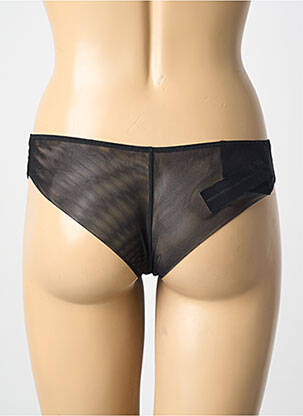 Chilot efect material satinat negru AMBRA femeie