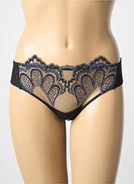 Chilot efect material satinat albastru AMBRA femme