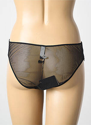 Shorty efect material satinat negru VERDE VERONICA femeie