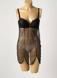 Nuisetă/combinetă broderie negru AMBRA femme