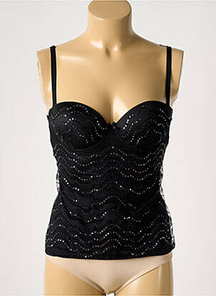 Body de lenjerie broderie negru AMBRA femeie