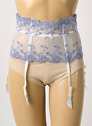 Corset broderie albastru AMBRA femeie
