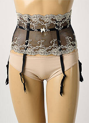 Corset broderie negru AMBRA femeie