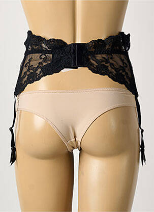 Corset broderie negru AMBRA femeie