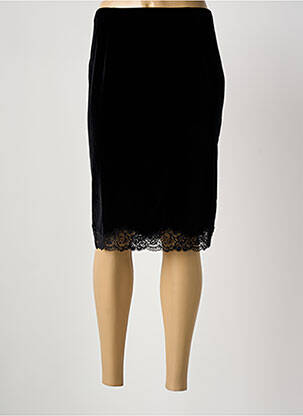 Jupon/fond de rochie talie elastică negru AMBRA femeie