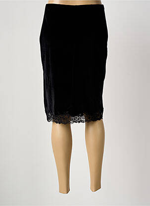 Jupon/fond de rochie talie elastică negru AMBRA femeie