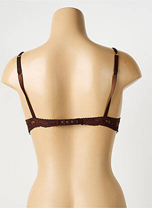 Sutien efect material satinat top sutien push-up verde AMBRA femeie