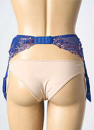 Corset/jartieră broderie albastru AMBRA femeie