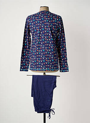 Pijama guler rotund violet ROSE POMME bărbat