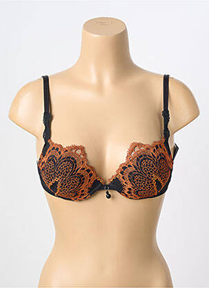 Sutien țesătură dantelă top sutien modelat portocalie AMBRA femeie