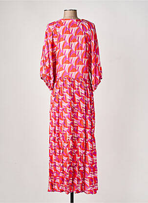 Rochie lungă mâneci lungi mâneci lungi roz LOLA CASADEMUNT femeie