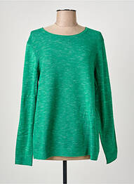 Pulover țesătură melanj mâneci lungi verde CECIL femme