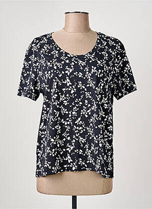 Tricou imprimeu fantezie mâneci scurte negru ESPRIT femeie