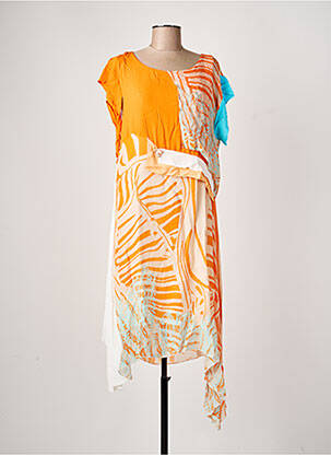 Rochie midi portocaliu ELISA CAVALETTI femeie