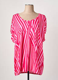 Tricou elasticitate mâneci scurte roz CECIL femme