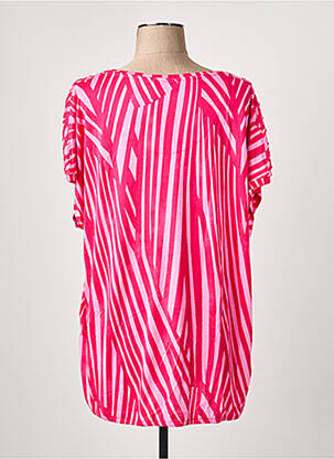 Tricou elasticitate mâneci scurte roz CECIL femeie