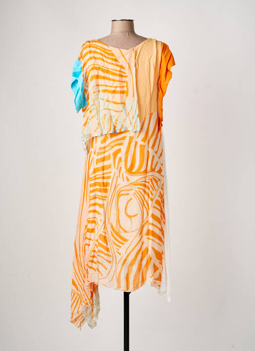 Rochie midi portocaliu ELISA CAVALETTI femeie