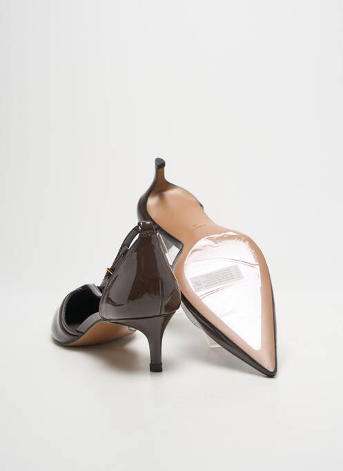 Pantofi cu toc maro MNG femeie