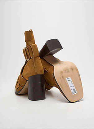 Botine/ghete nubuc toc de 7 la 9 cm maro RIVER ISLAND femeie